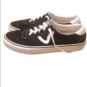 Vans Sport Suede Shoes Black / White